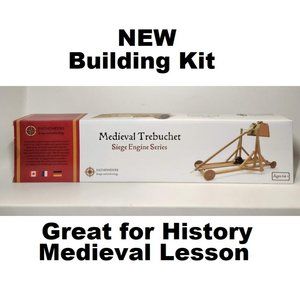 NEW Pathfinders Medieval Trebuchet Siege Engine Catapult Building Set Kit Craft